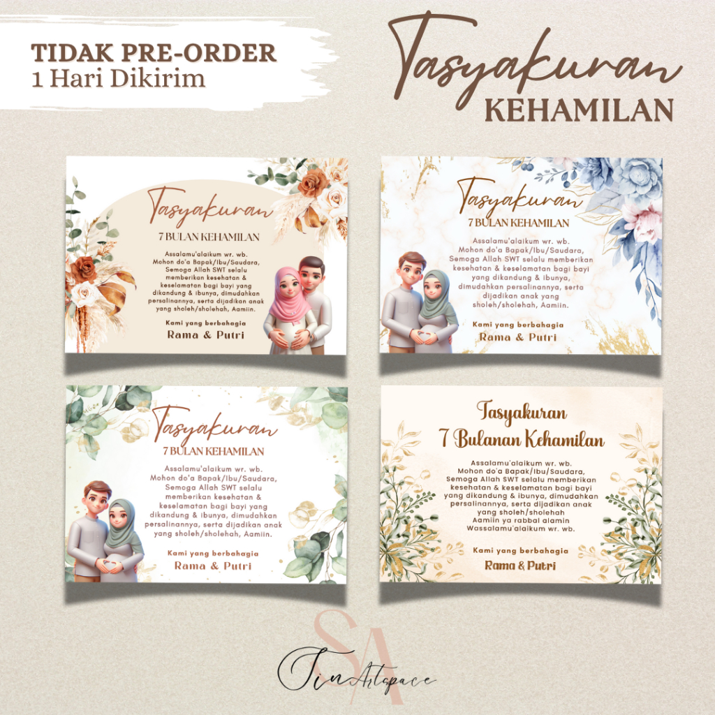 

Cetak Stiker Tasyakuran Kehamilan 4/7 Bulanan Stiker Glossy Artpaper Sinartspace