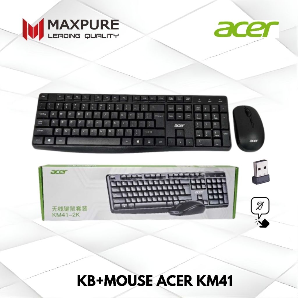 Acer KM41 Wireless Keyboard Mouse Set Original