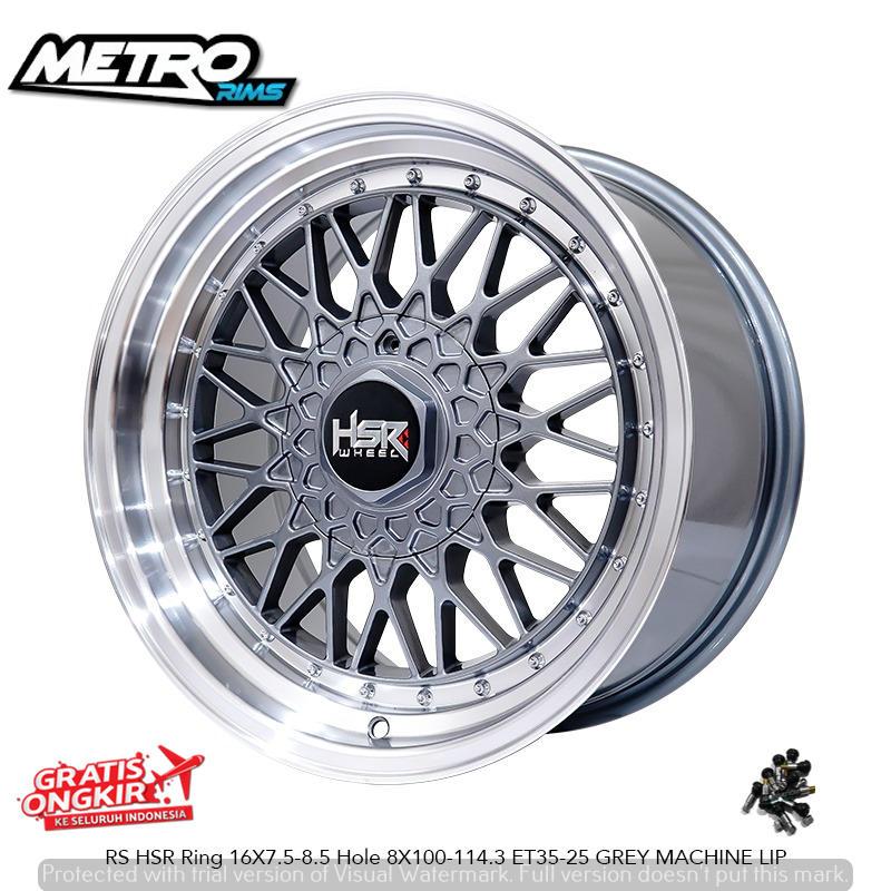 paket velg classic celong ring 16x85-85 grey polish plus ban 195 50 r16 accelera phi-r untuk mobil e