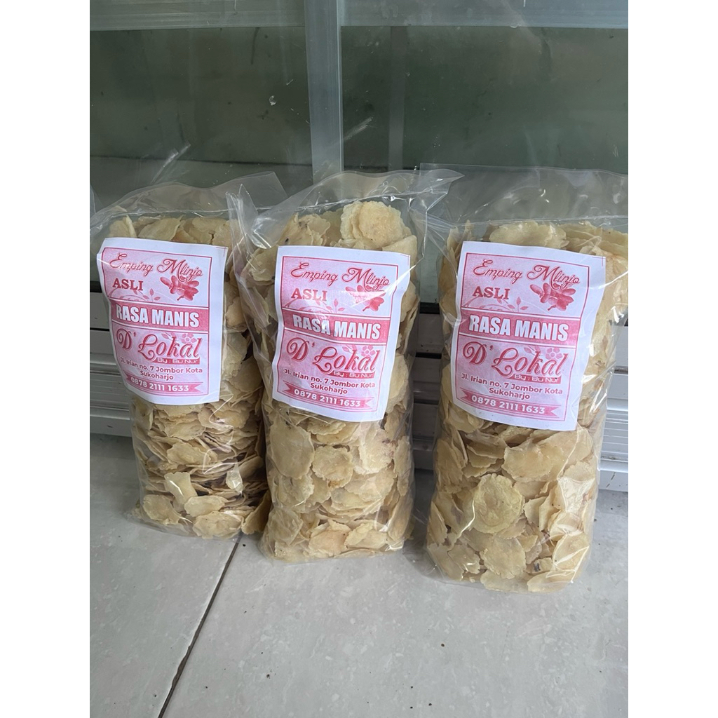 

Emping Melinjo Asli rasa original, Manis, dan Bawang