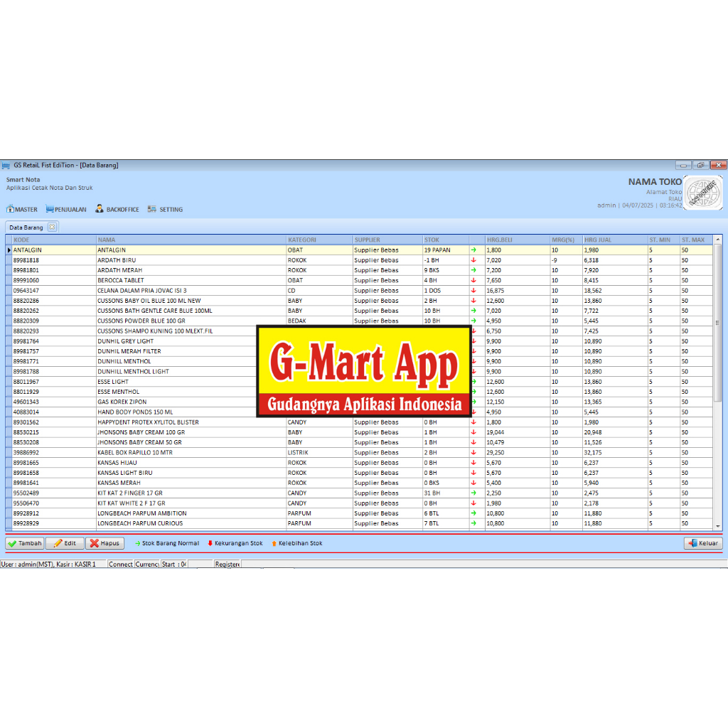 Promo Aplikasi cetak struk penjualan