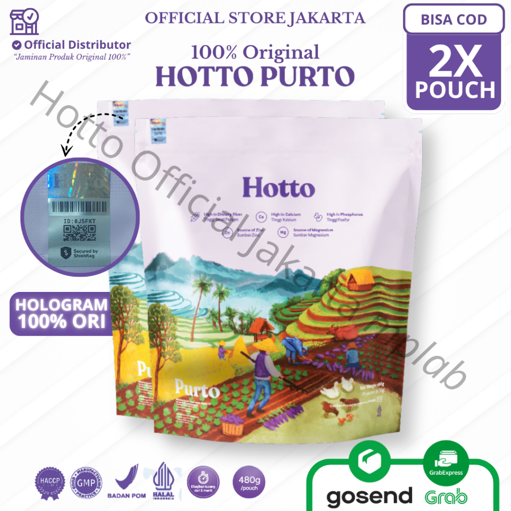 

[Best Seller] Minuman Hotto Purto 2 Pouch Original 100% Official Shop BPOM Halal