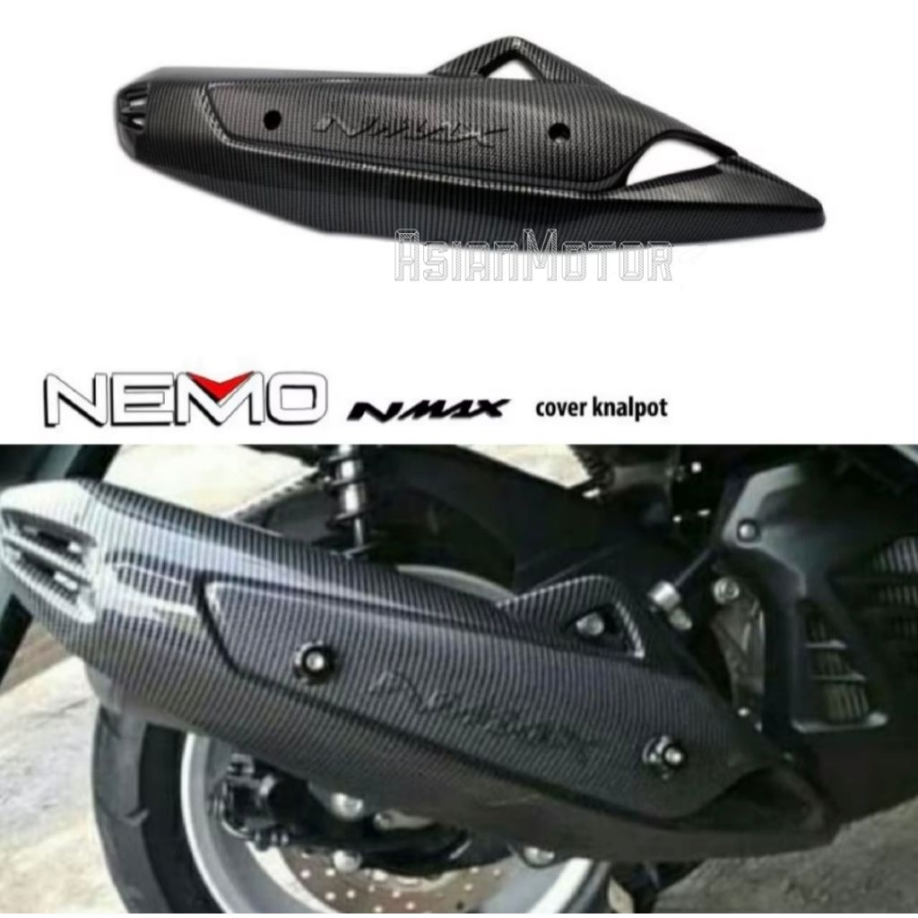 Cover Knalpot Carbon Yamaha Nmax Old NEMO/ Cover Pelindung Knalpot Nmax Old NEMO