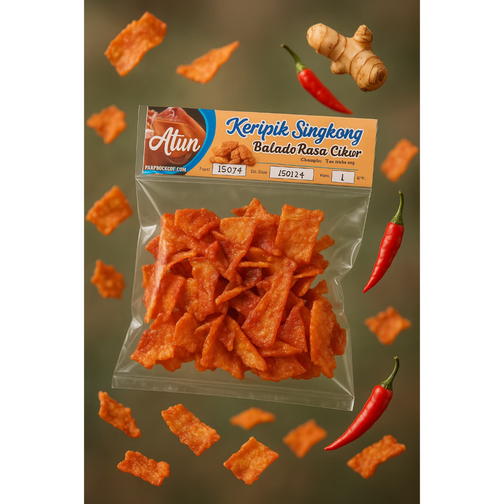 

Keripik Singkong Balado Cikur 100 Gram