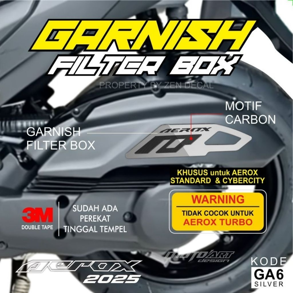 Garnish filter box motor aerox