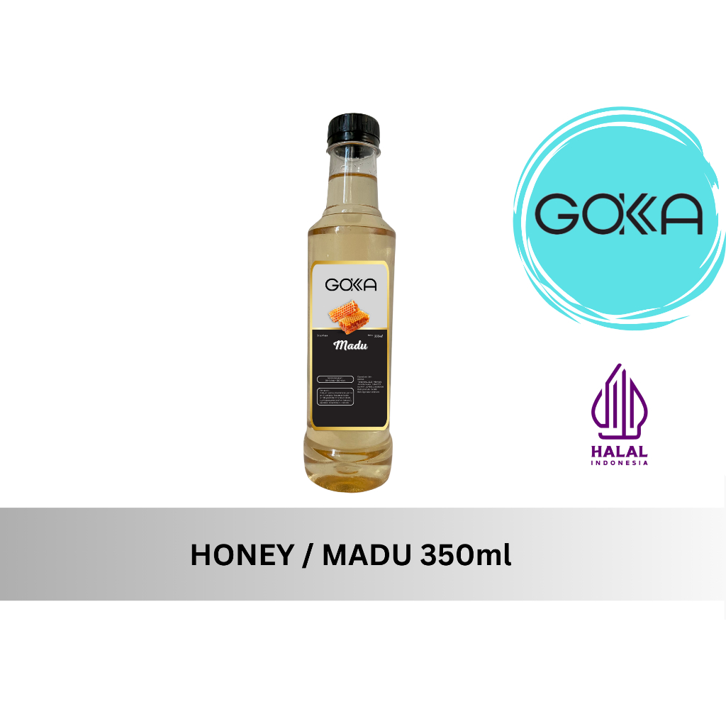 

GOKKA Sirup Minuman Rasa Madu 350ml Syrup Honey Premium