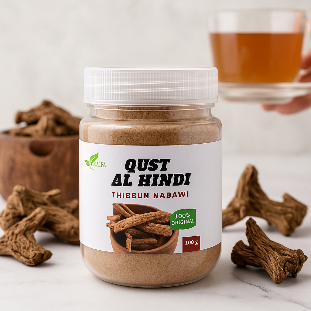 

Qust alhindi qusthul hindi original kayu gaharu india thibbun nabawi Zalfa Herbal