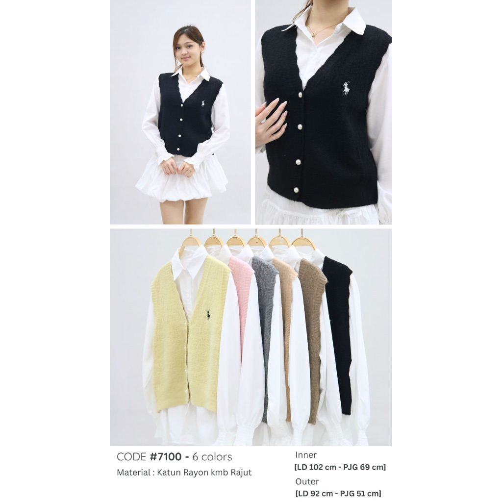 BLOUSE RAJUT PREMIUM BKK IMPORT/ATASAN RAJUT PREMIUM