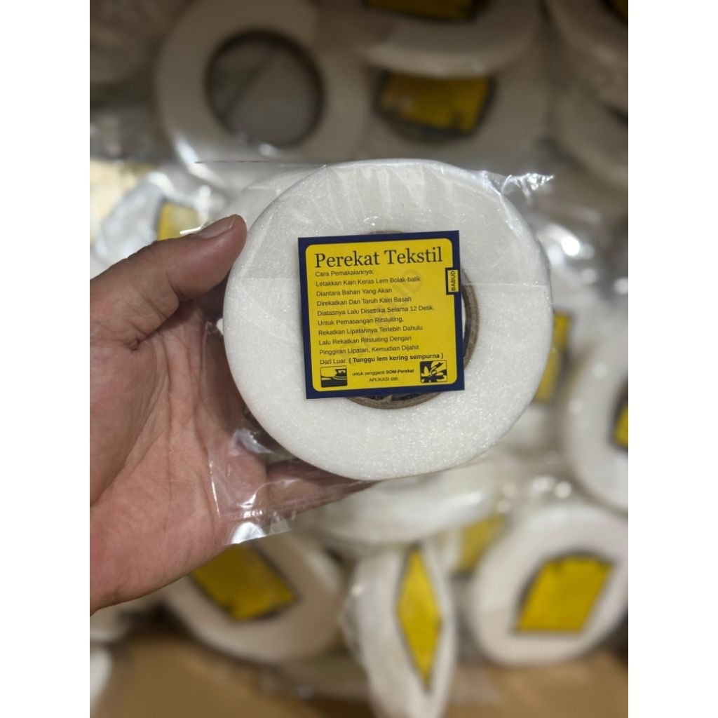 perekat textile lem textile lemsom lebar 1.2cm