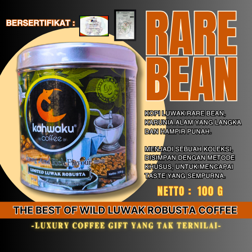 

Kopi Luwak Liar Asli Lampung – Rare & Premium, Robusta 100gr, Stok Terbatas untuk Penikmat Eksklusif