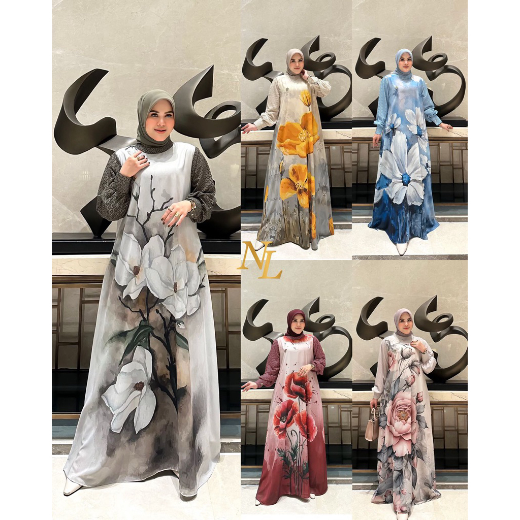 Gamis Wanita florena Dress by Nunulolo