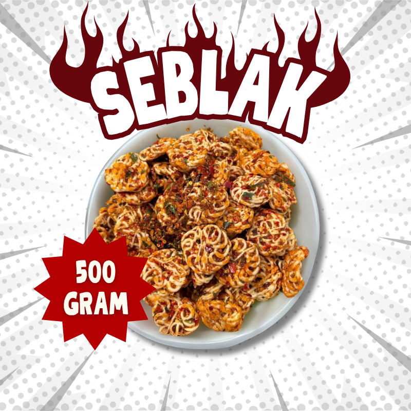 

Krupuk Seblak Bantet Kering / Kripik Seblak Pedas 500G