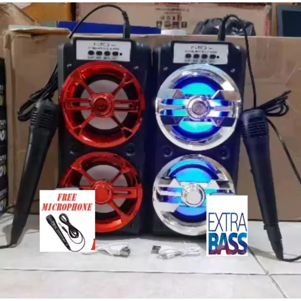 SPEAKER BLUETOOTH YC-801/MH-38BT GRATIS SX-3009 MIC WIRELESS SPEAKER SX-5005 PORTEBEL XTRAA BASSSS S