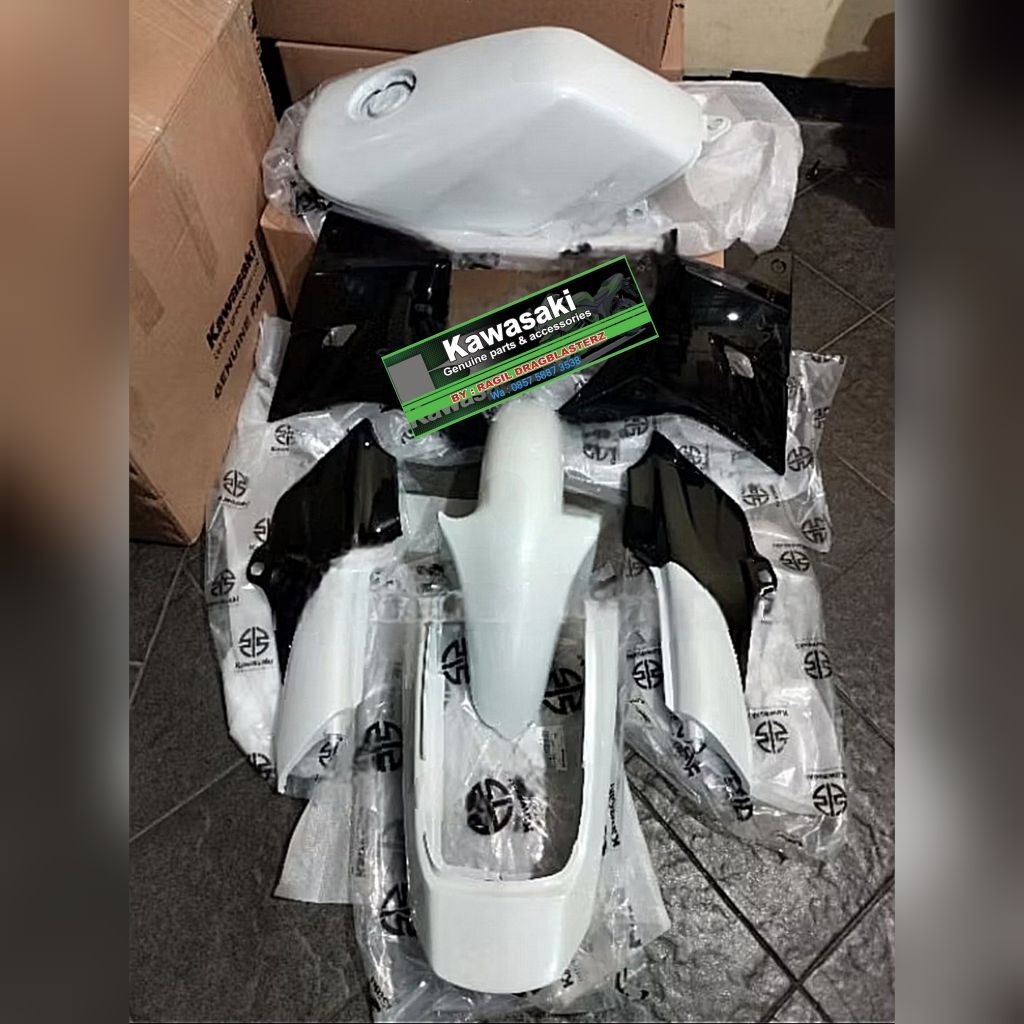 full cover body set ninja R ninja SS putih polos original