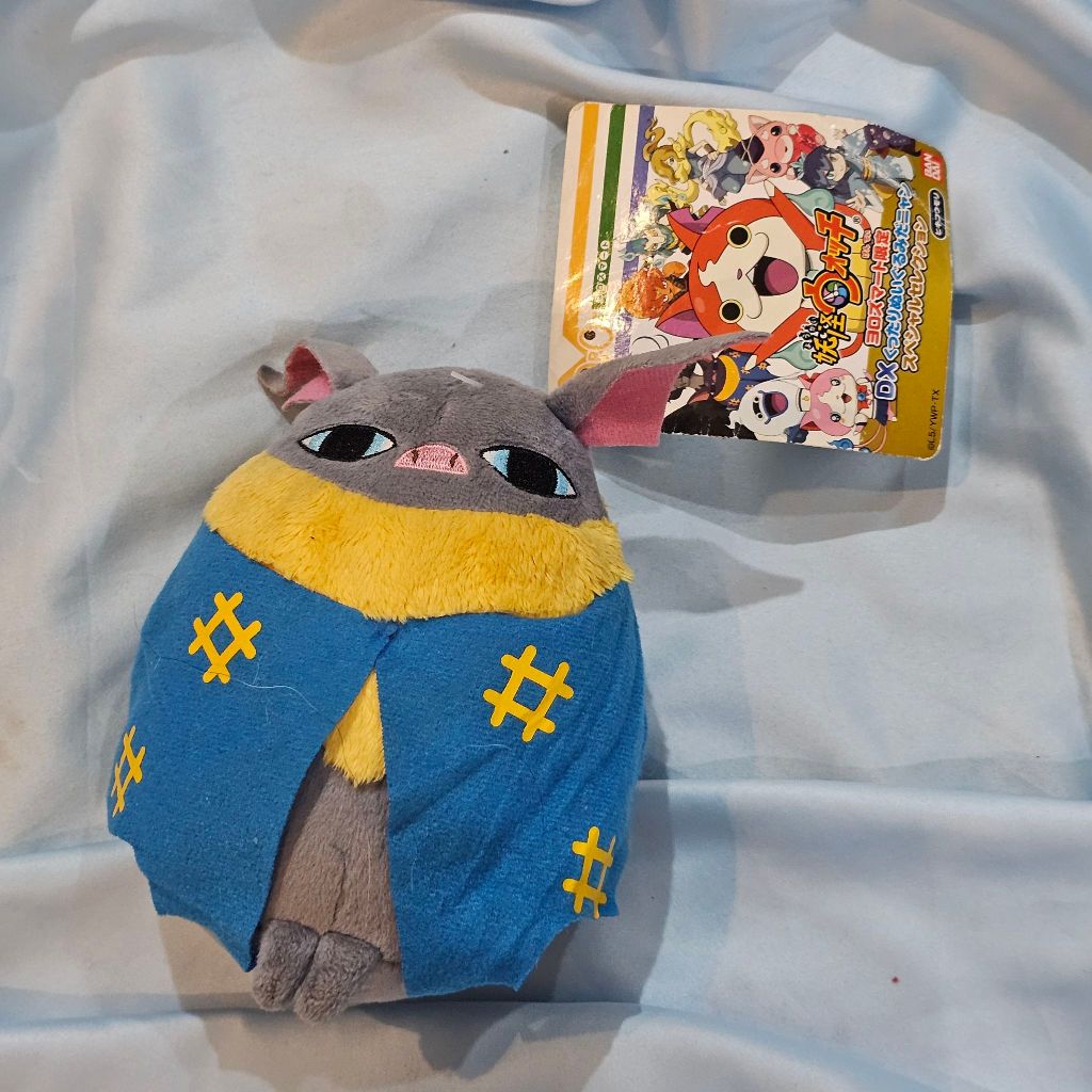 [ Random_1 ]  Boneka Plush Yokai Kelelawar / Boneka Anime Yokai Plush Kelelawar ORIGINAL BANDAI