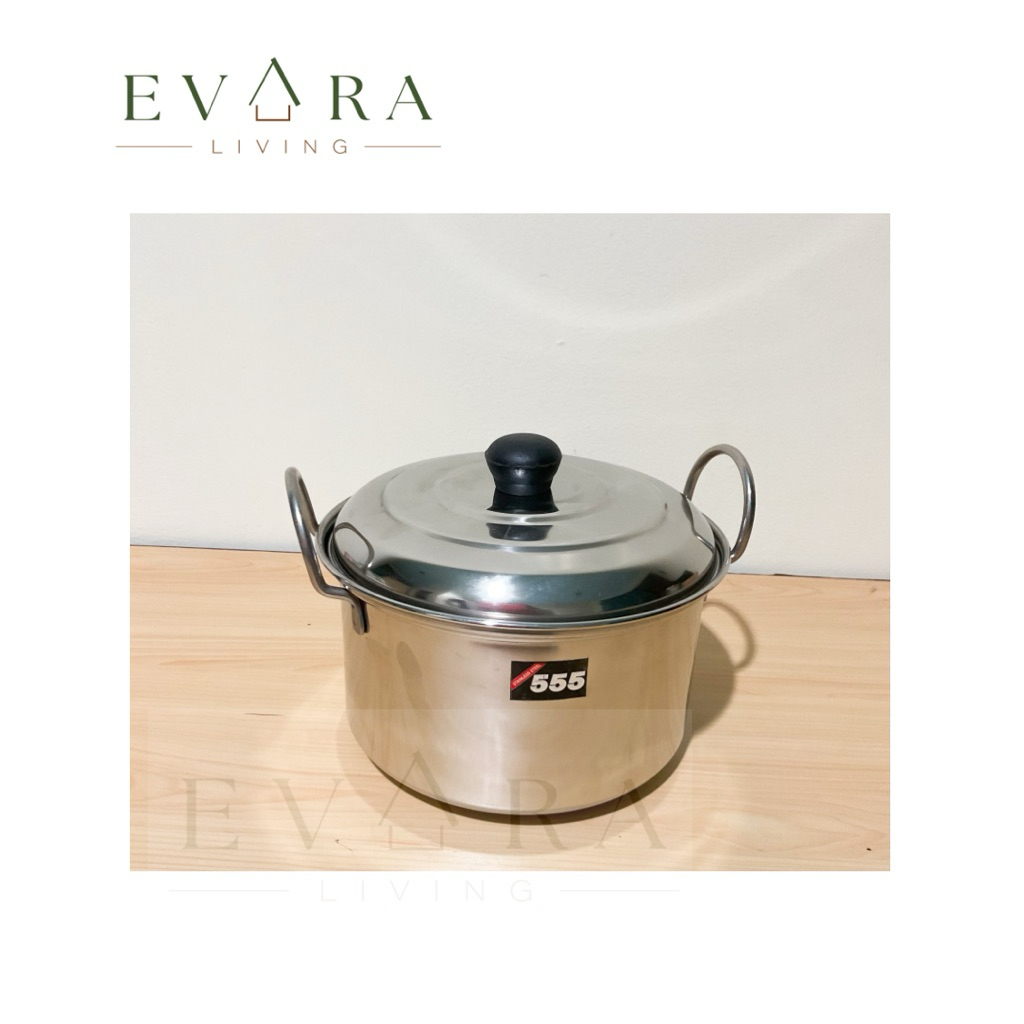 Panci 555 Stainless Steel Ori / Panci Serbaguna / Panci 20 cm / Panci multifungsi