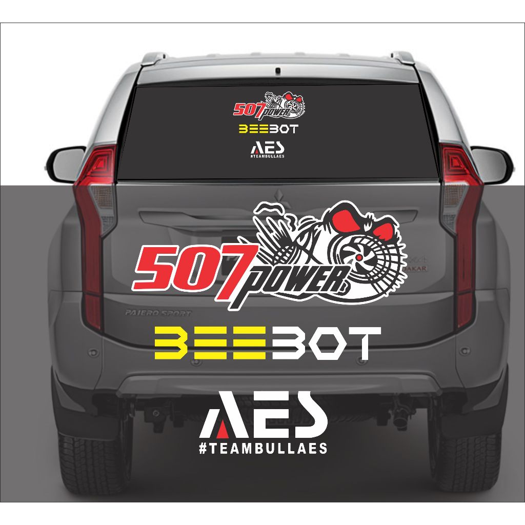 STICKER CUTTING 1 SET, 507 POWER, BEEBOT, AES