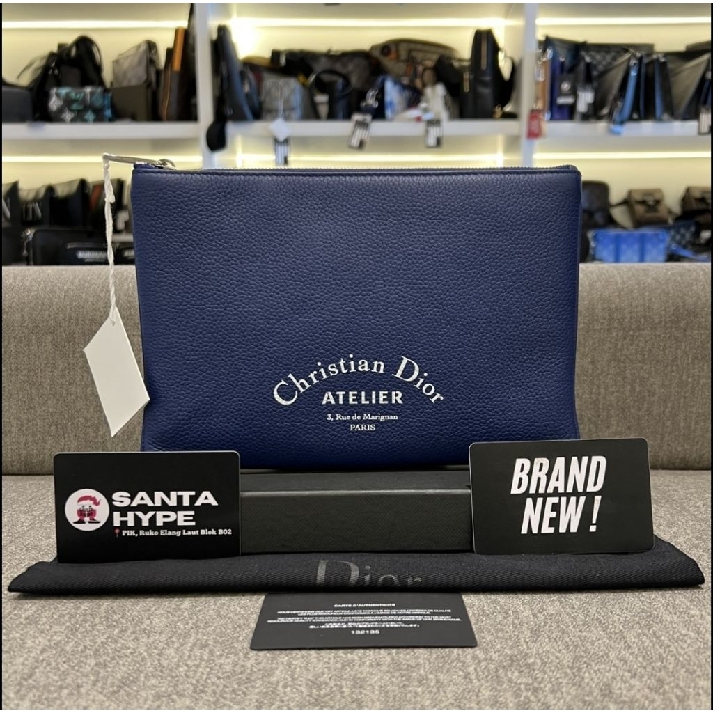 Dior Atelier Logo Clutch