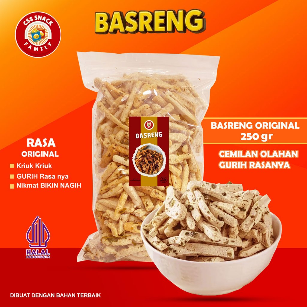

BASRENG DAUN JERUK ORIGINAL KEMASAN 250GR/BASRENG VIRAL ENAK GURIH BIKIN NAGIH