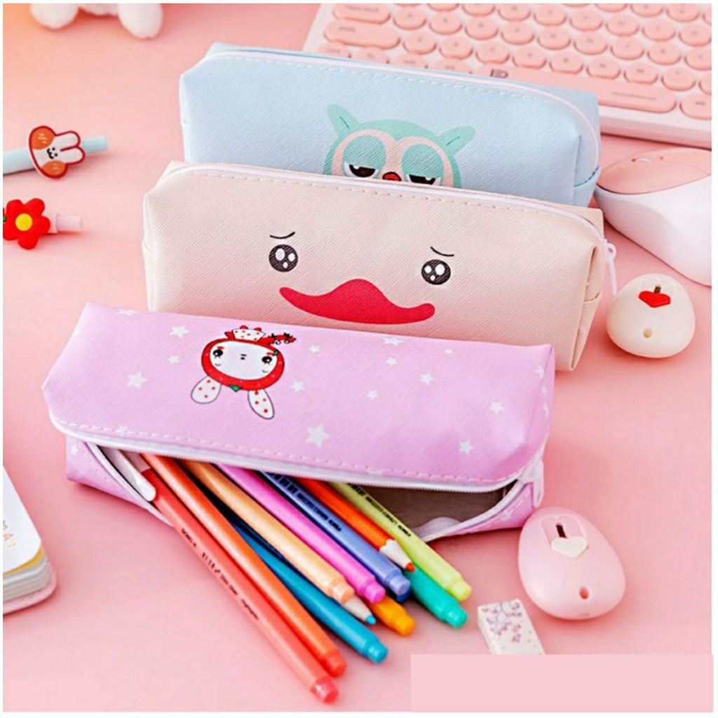 

RD Tempat Pensil Pulpen Karakter Hewan Lucu Kotak Pensil Serbaguna Motif Animal Dompet pouch make up kosmetik wanit