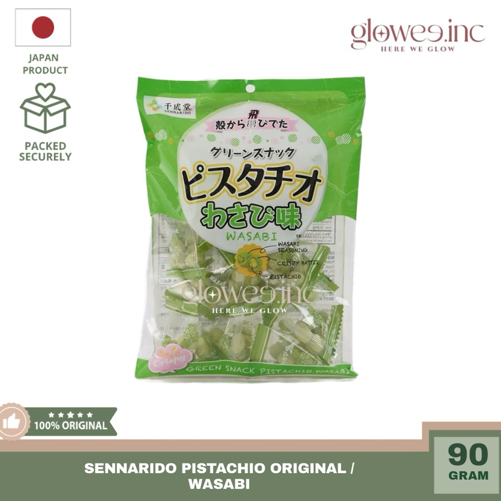 

READY STOCK - Sennarido Kacang Pistachio Sakura Original/Wasabi Japan