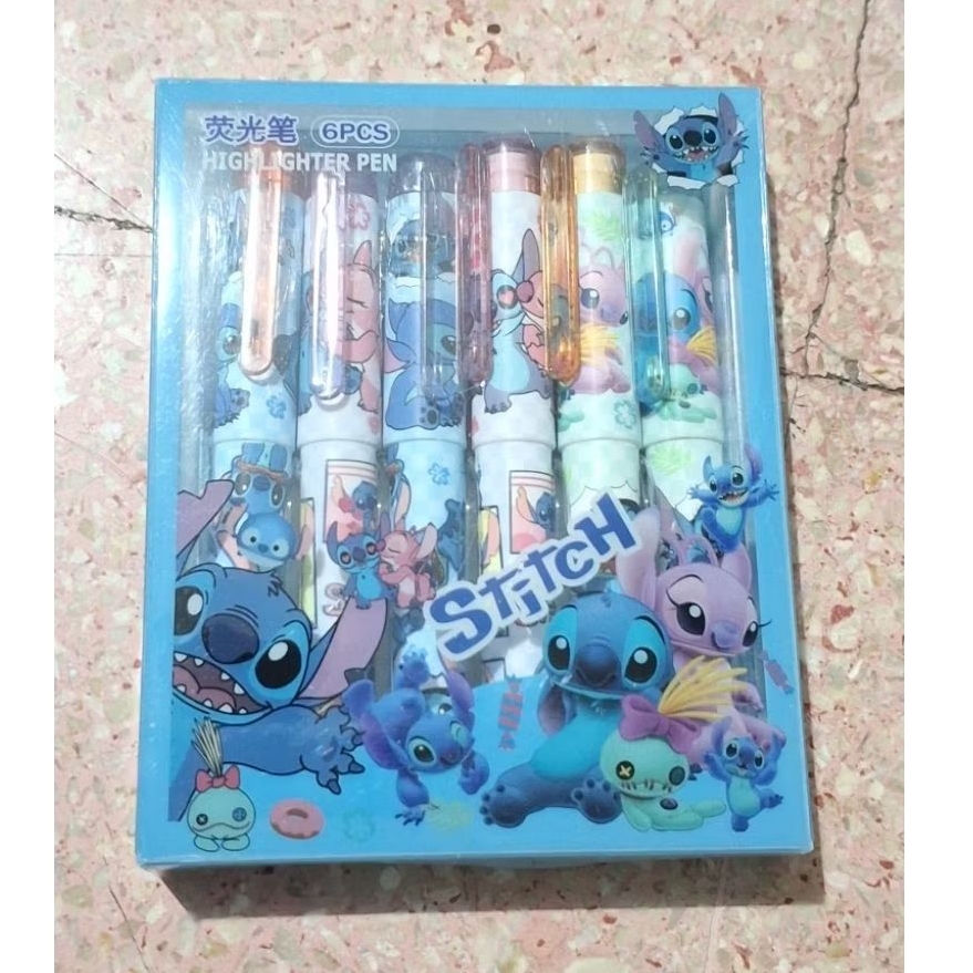 

stabilo set komplit mptif karakter disney lilo and stitch angel. stabilo warna alat tulis kantor sekolah atk murah