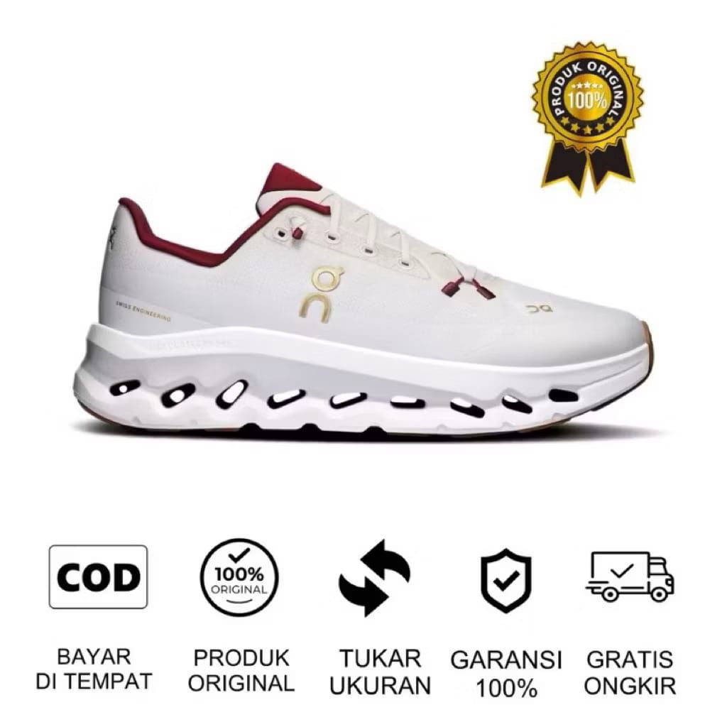 SEPATU RUNNING ON CLOUD PEARL IVORY ORIGINAL