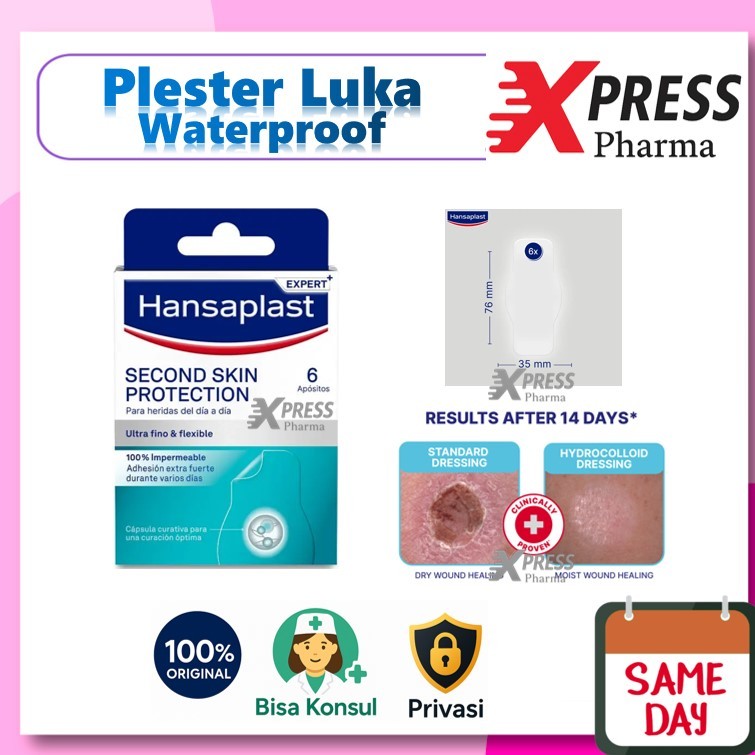 XPRESS  Hansaplast Second Skin Protection / Plester Luka Anti Air / Hansaplast Anti Air Waterproof