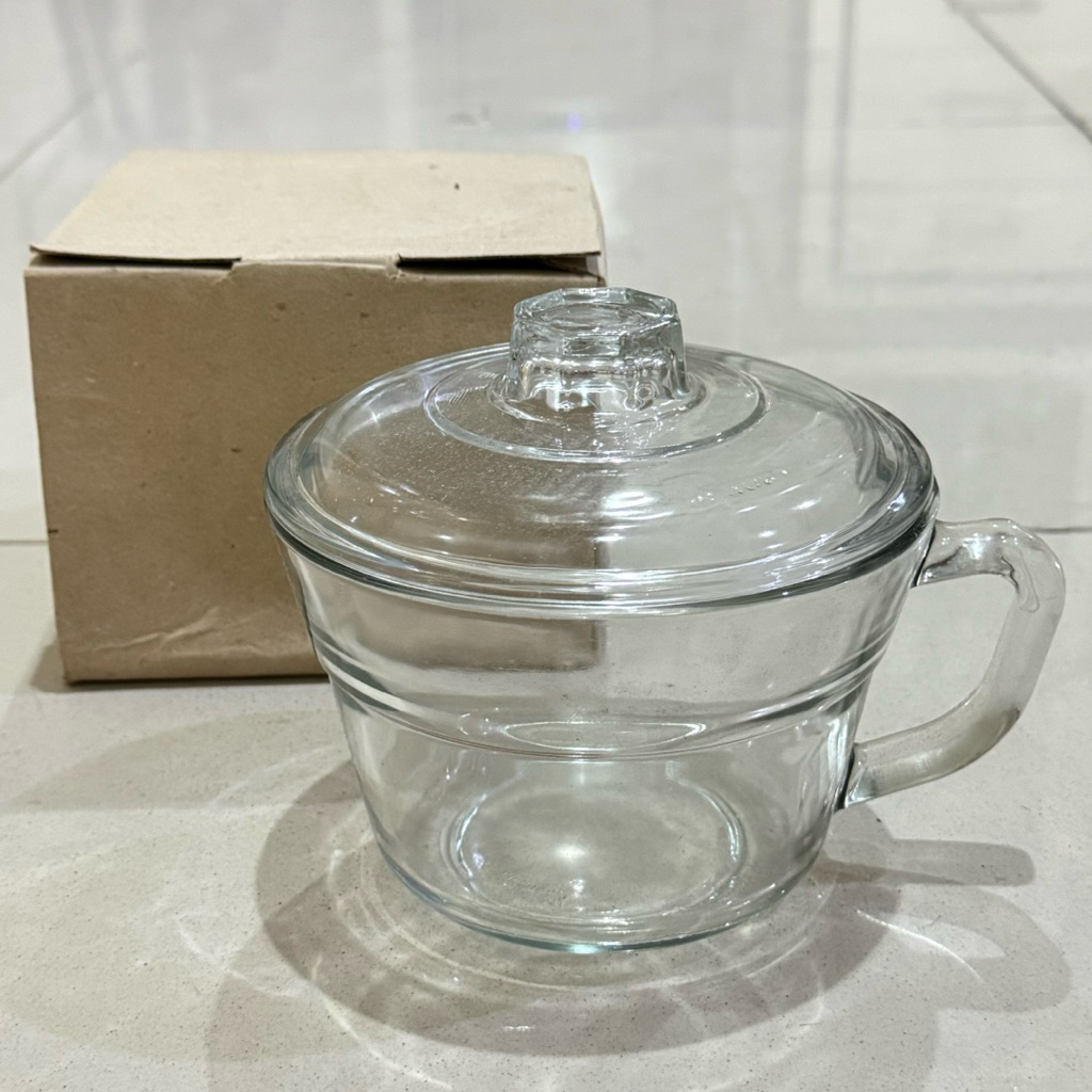 Mangkok Tutup Kaca / Gelas Gagang Jumbo + Tutup Jumbo Noodle Cup JNC 900 kapasitas 900ml