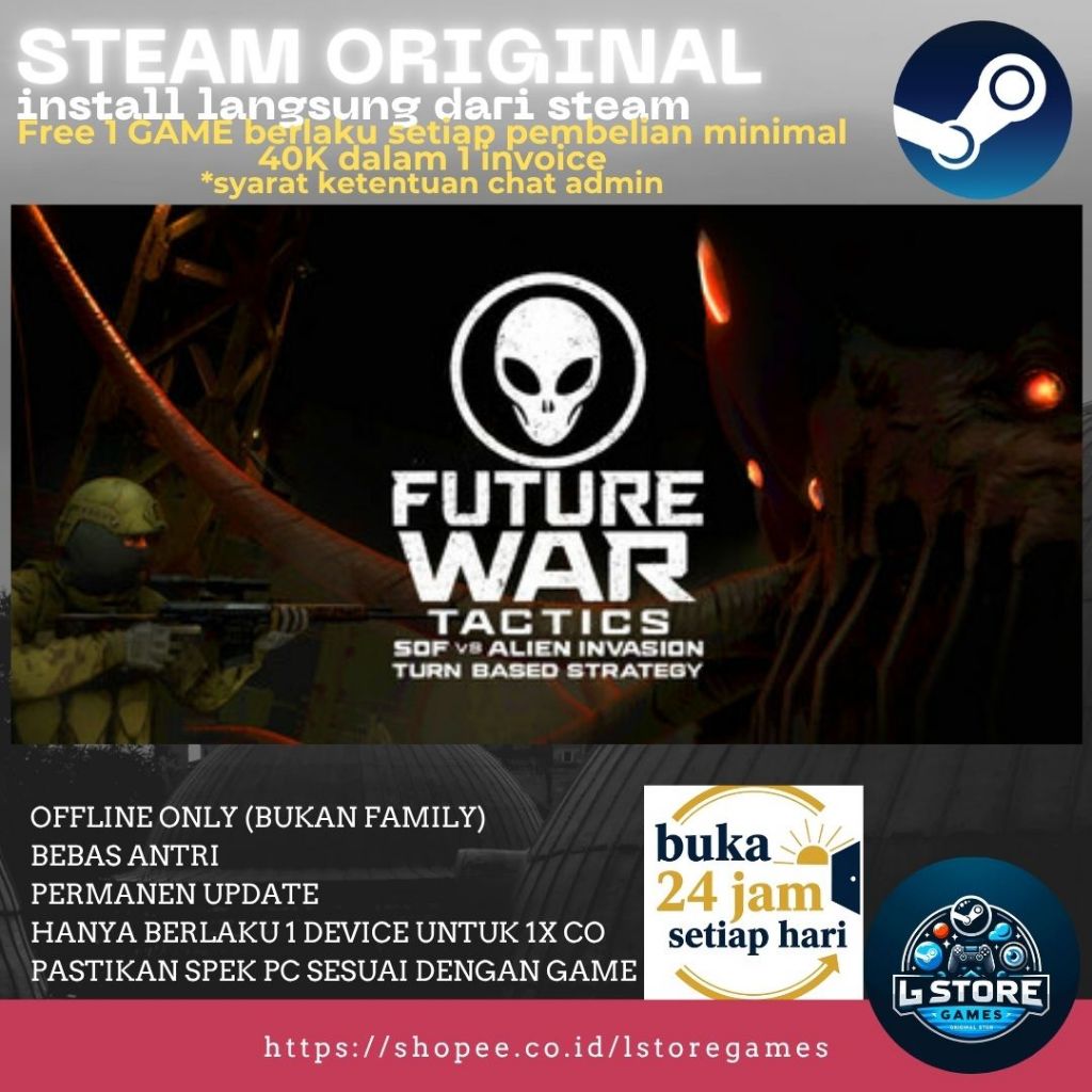 Future War Tactics: SOF vs Alien Invasion – Turn-Based Strategy Game PC Original Offline
