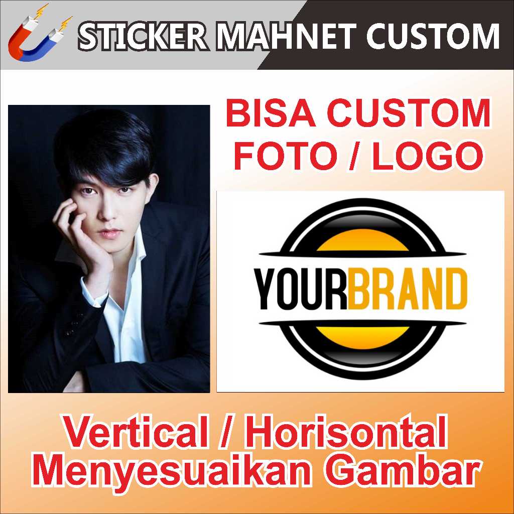 

sticker mahnet custom a4 / sticker mahnet custom a3 / sticker mahnet bulat / sticker mahnet custom