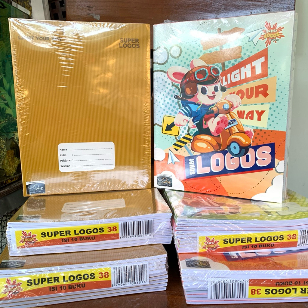 

BUKU TULIS VISION SUPER LOGOS isi 38 lembar ( 1pack=10 buku)