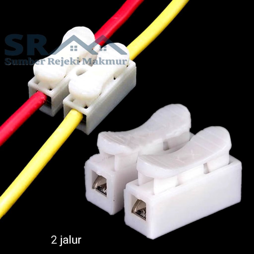 Konektor penyambung kabel 2 pin