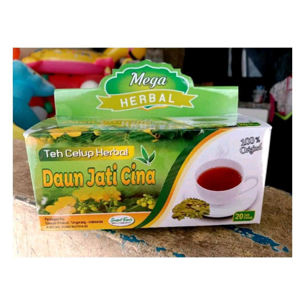 

{DISKON} 5 BOX TEH CELUP DAUN JATI CINA MEGA HERBAL / 1 BOX ISI 20 PCS