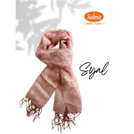 BATIK SALMA Bandung Syal Selendang Batik Viscos Motif Encim Mega Mendung Kawung Parang Abstrak Cireb