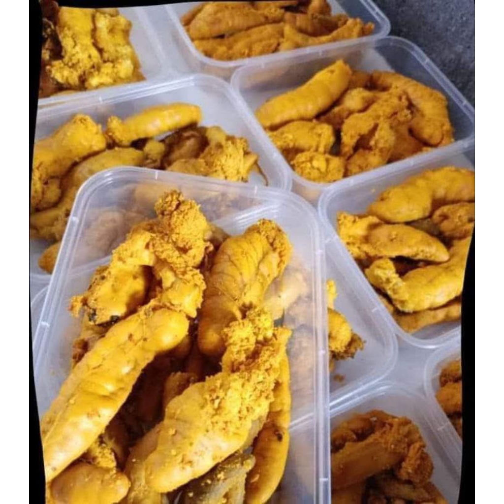 

telur ikan kakap merah goreng sangat lezat 100 gr