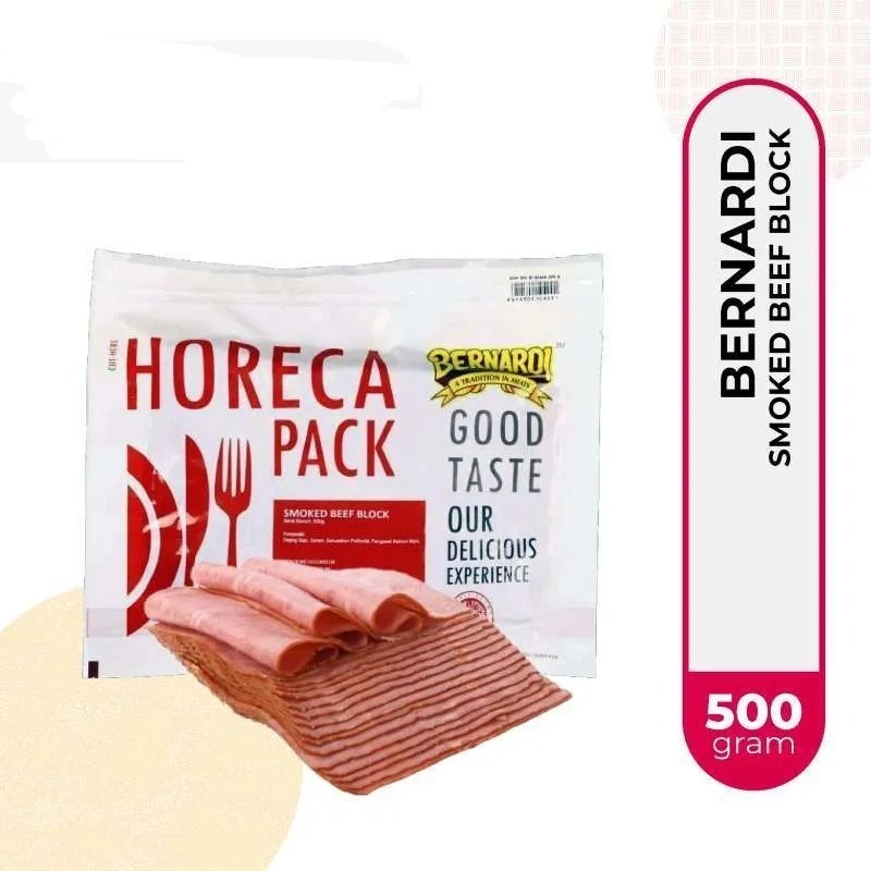 

BERNARDI HORECA PACK SMOKE BEEF BLOK 500GR, INSTAN KURIR ONLY