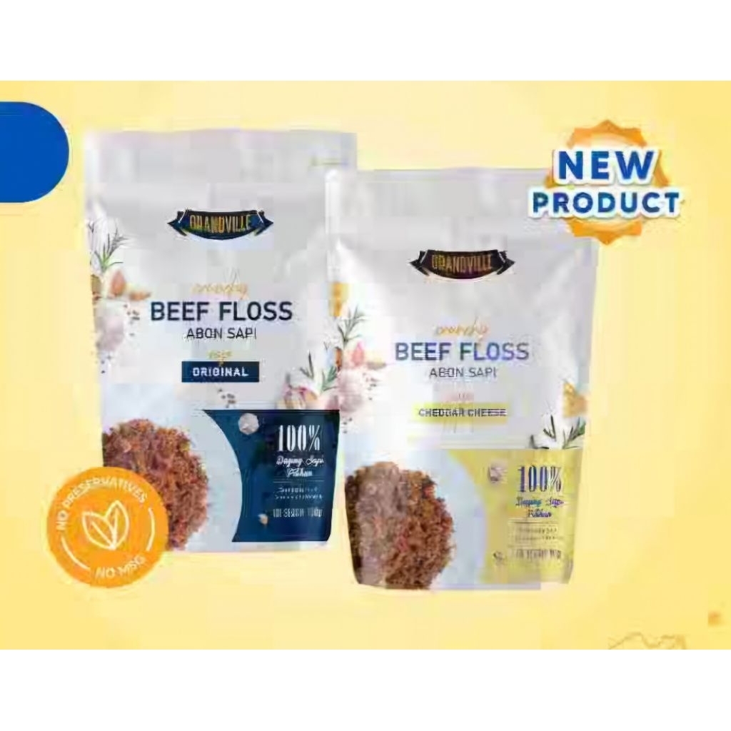 

Grandville Abon Crunchy Sapi Original / Sapi Keju / Beef Floss