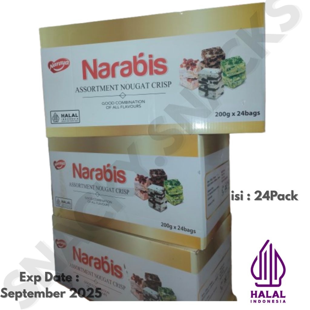 

Narabis Nougat 200gx24bags Carton