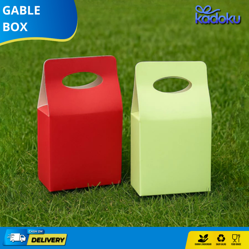 

Gable Box 15 x 8 x 15 cm / Kotak Kado / Box Hadiah Ulang Tahun / Paper bag Kado / Box Kue Kering