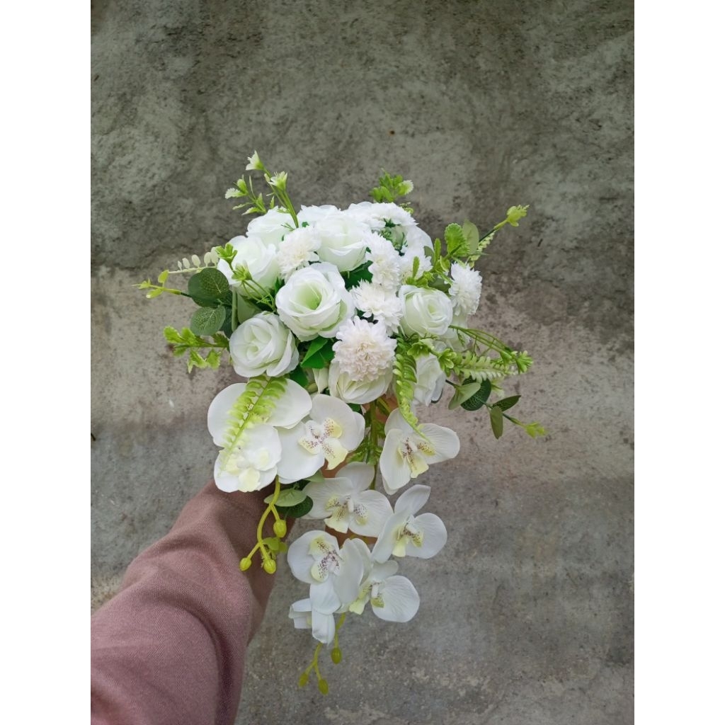 Buket Bunga Wedding Artificial