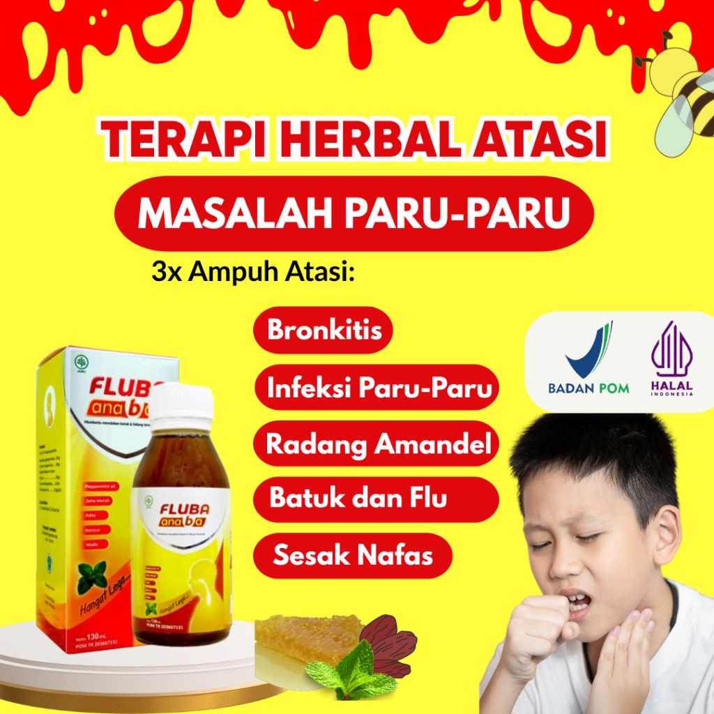 

Fluba Anaba Madu Herbal 130ml -Mengatasi Masalah Pernafasan dan Tenggorokan