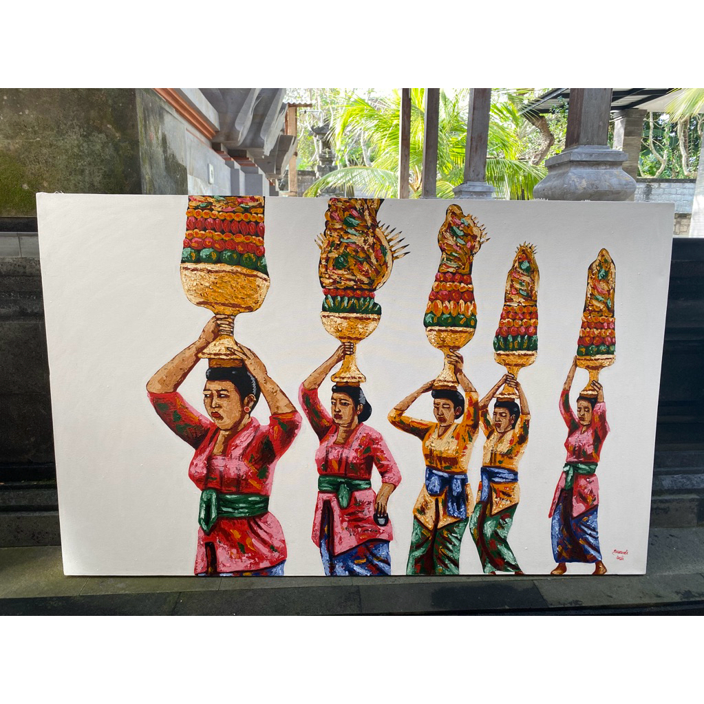 Lukisan Tradisi Bali, Lukisan Bali, Lukisan Buatan Tangan