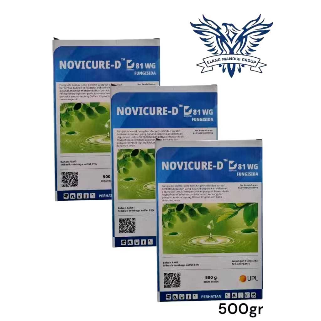 Novicure-D WG 81 500gr Tribasik Tembaga Sulfat 81% Bakterisida Fungsida untuk tanaman UPL