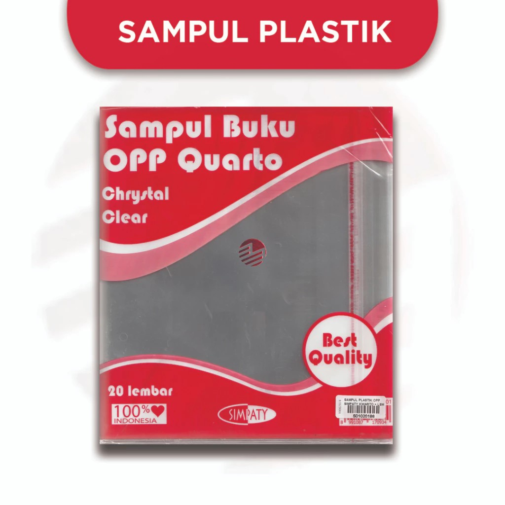 

Sampul Plastik Buku Tulis Kwarto Simpaty isi 20lembar
