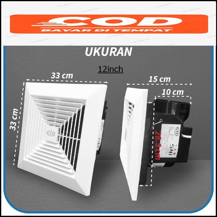 Kipas Hexos Fan 12 Inch Vioda HF12inch kwalitas bagus