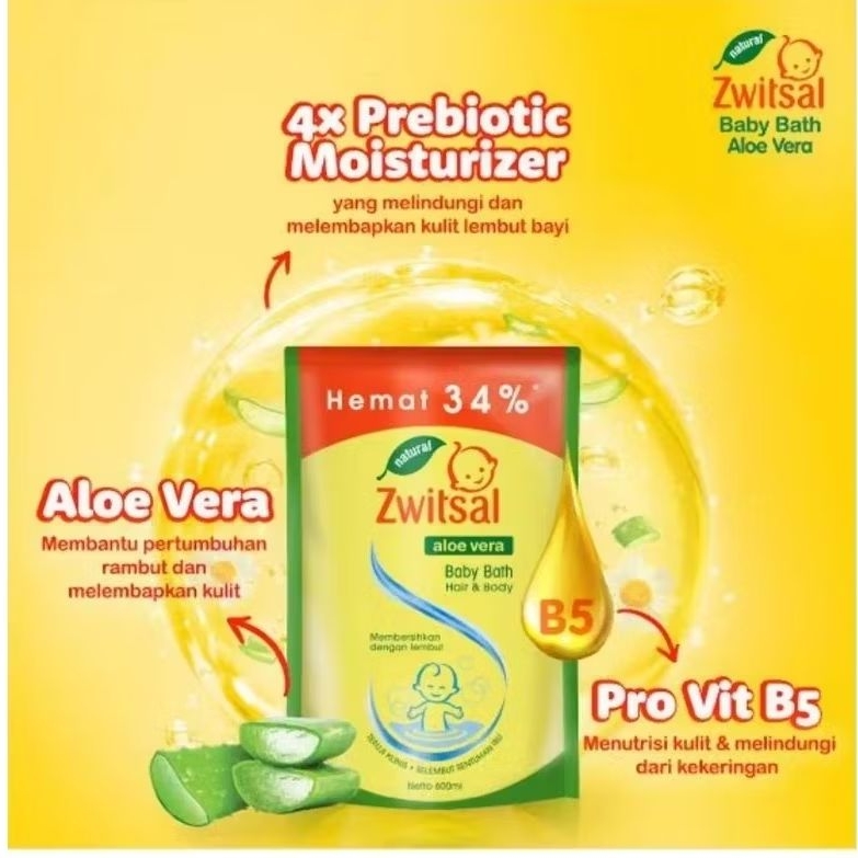 ZWITSAL HAIR N BODYWASH 450ML / SABUN MANDI BAYI / ZWITSAL SABUN CAIR