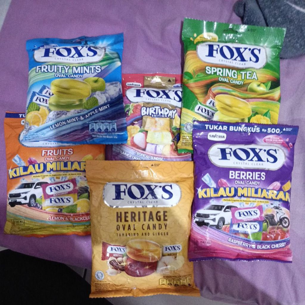 

PERMEN FOX 125GR, 80 GR