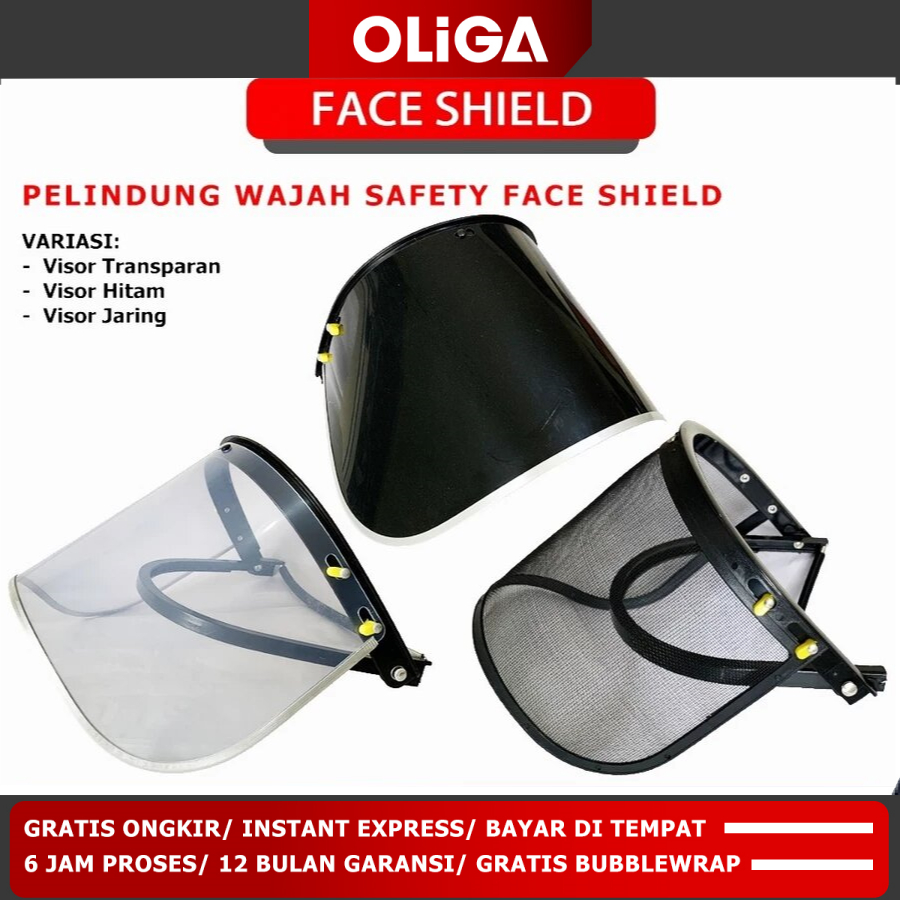 OLiGA Safety Face Shield Visor Pelindung Wajah / Face Shield Safety