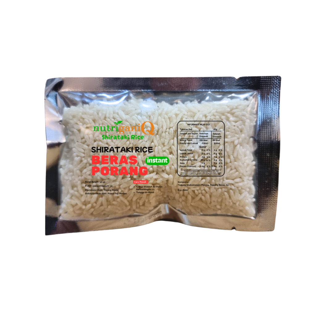 

NutriganiQ Beras Porang Instan Shirataki Rice Tinggal Seduh Air Panas 40 gram